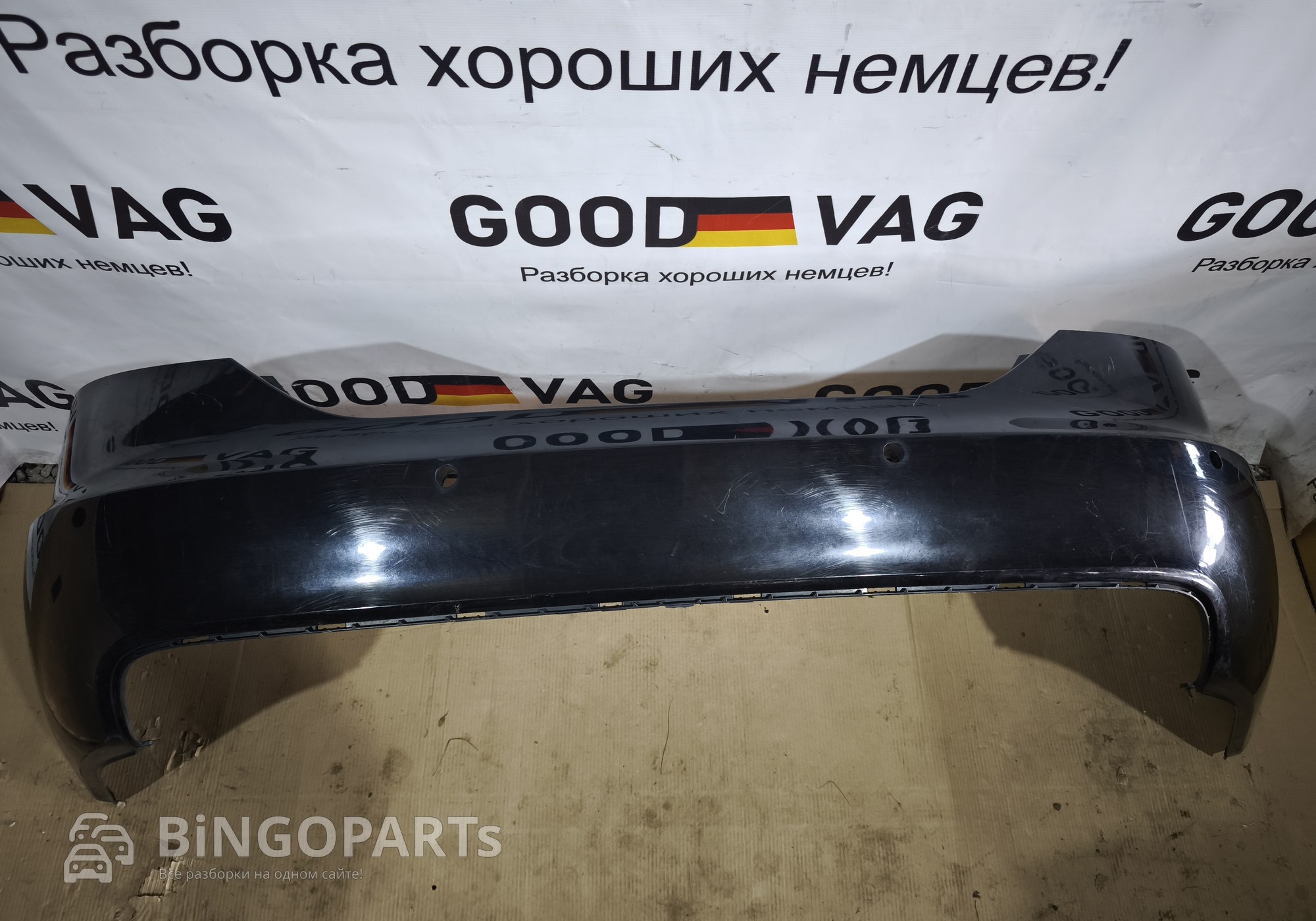 4F5807511A Бампер задний черный A6 С6 2003 - 2008 для Audi A6 C6 (с 2004 по 2011)