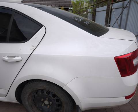 5E5809601D Крыло заднее левое белое для Skoda Octavia III (с 2012)