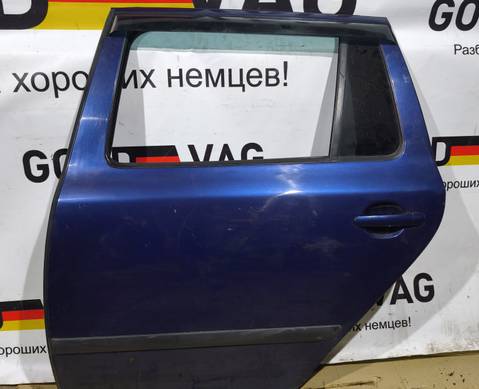 1Z9833055 Дверь задняя левая универсал синяя для Skoda Octavia II (с 2004 по 2013)