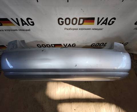 6RU807421 Бампер задний серебристый Поло 5 2010-2015 для Volkswagen Polo V (с 2009 по 2020)