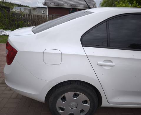 5JH809605C Крыло заднее (четверть) левое белое для Skoda Rapid I (с 2012 по 2020)