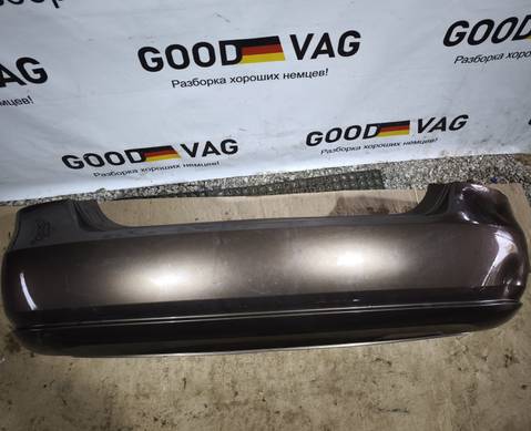 6RU807421 Бампер задний коричневый Поло 5 2010-2015 для Volkswagen Polo V (с 2009 по 2020)