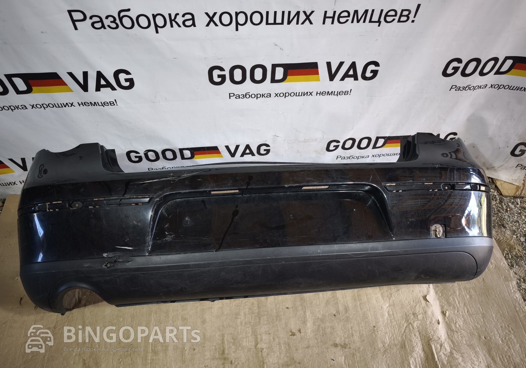 3C5807417 Бампер задний черный Пассат Б6 седан 2005-2011 для Volkswagen Passat B6 (с 2005 по 2011)