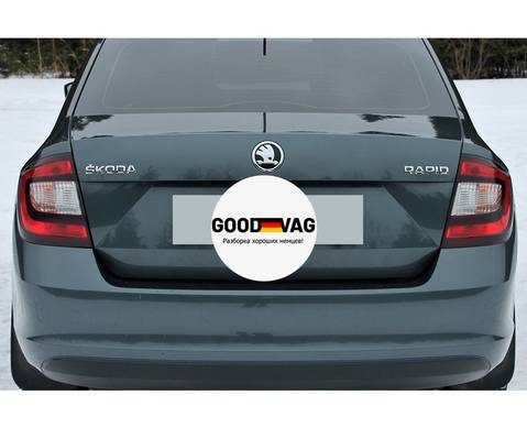 60U807421B Бампер задний серо-синий Рапид 2012-2020 для Skoda Rapid I (с 2012 по 2020)