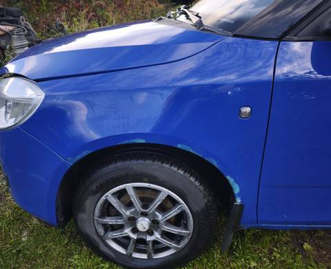 5J0821021A Крыло переднее левое синее для Skoda Praktik