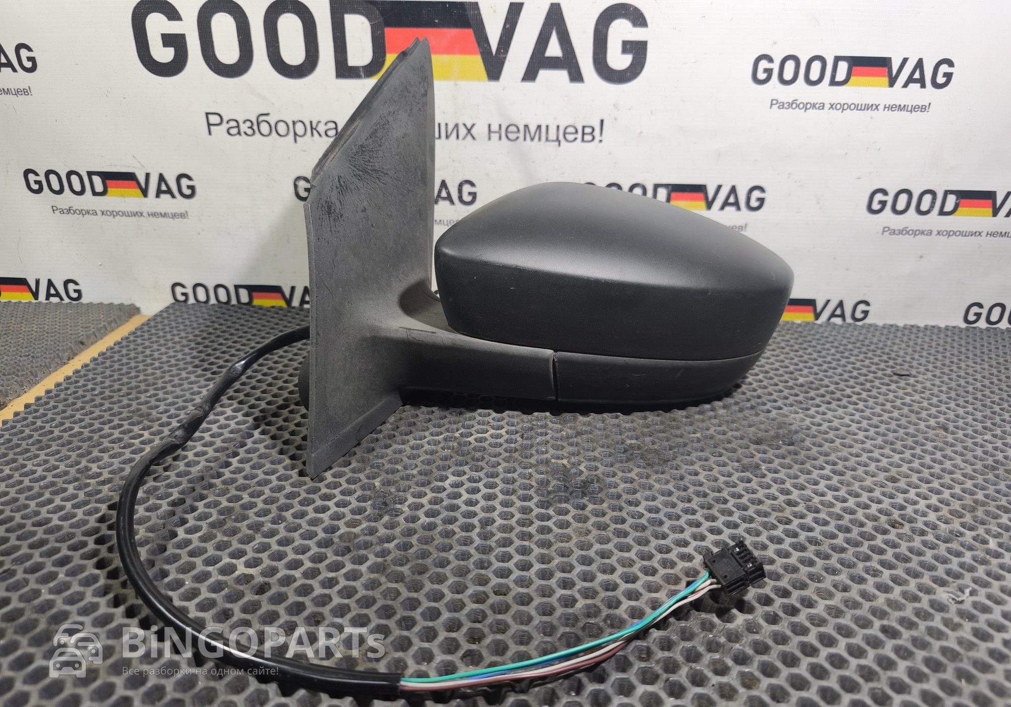 6RU857507P Зеркало заднего вида боковое левое для Volkswagen Polo V (с 2009 по 2020)