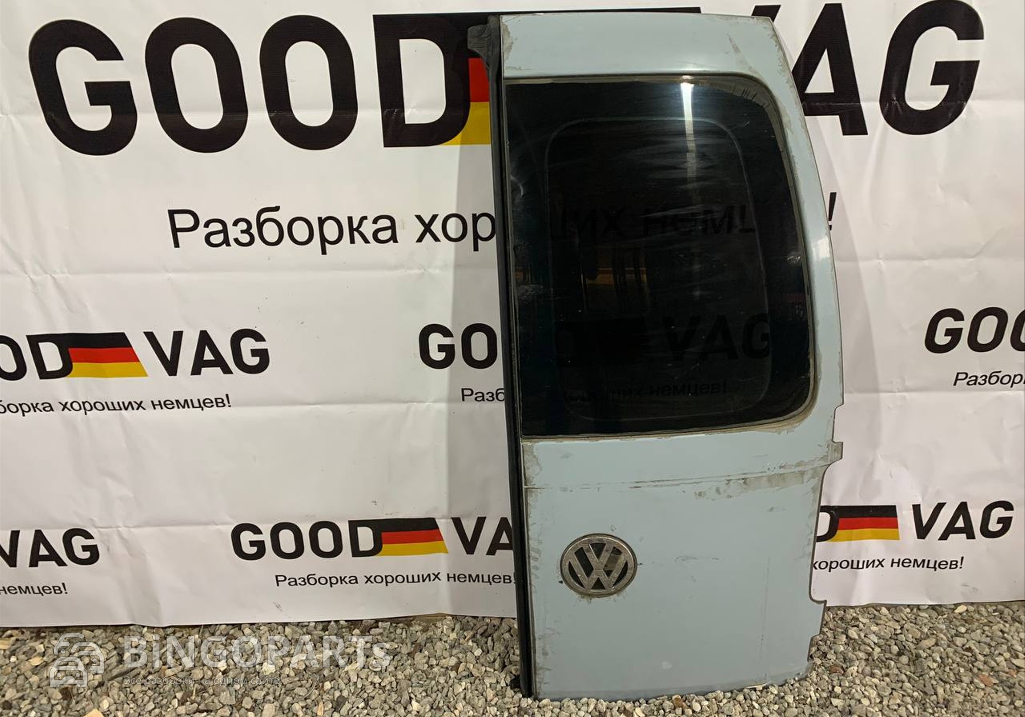 Дверь багажника задняя правая серая для Volkswagen Caddy III (с 2004 по 2015)