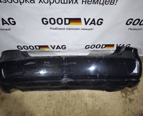 6RU807421 Бампер задний черный Поло 5 2010-2015 для Volkswagen Polo V (с 2009 по 2020)