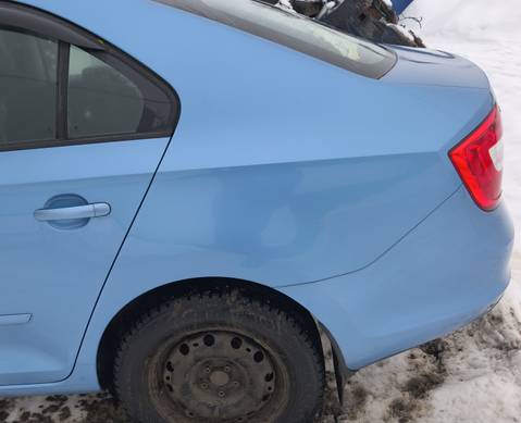 5JH809605C Крыло заднее (четверть) левое голубое для Skoda Rapid I (с 2012 по 2020)