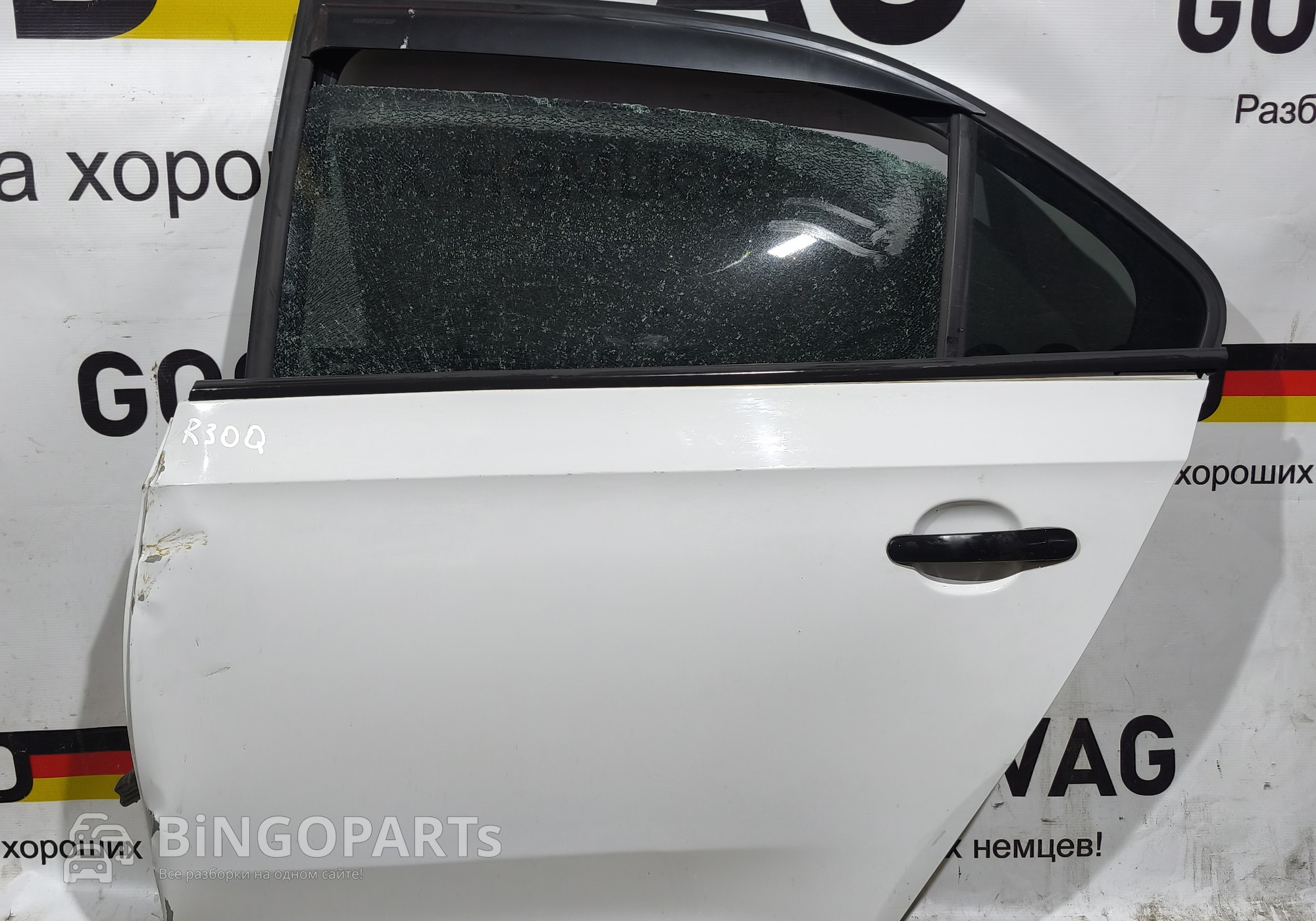 5JA833051B Дверь задняя левая белая для Volkswagen Polo VI (с 2017)