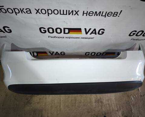 60U807421B Бампер задний белый Рапид 2012-2020 для Skoda Rapid I (с 2012 по 2020)