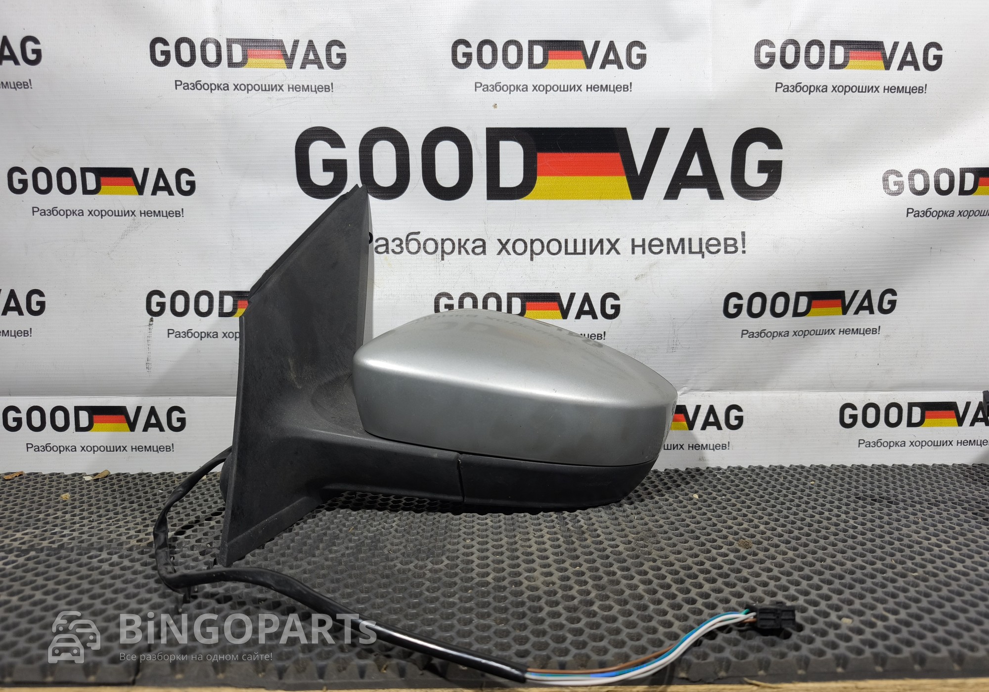 6RU857507P Зеркало заднего вида боковое левое для Volkswagen Polo V (с 2009 по 2020)