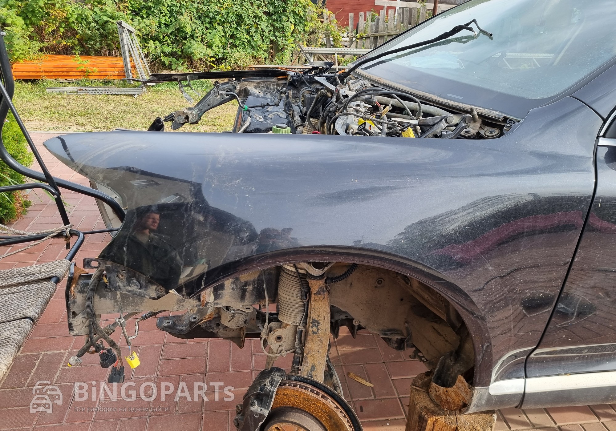 Крыло переднее левое для Volkswagen Touareg I (с 2002 по 2010)