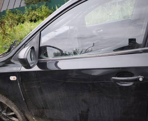 6RU831055G Дверь передняя левая черная для Volkswagen Polo V (с 2009 по 2020)