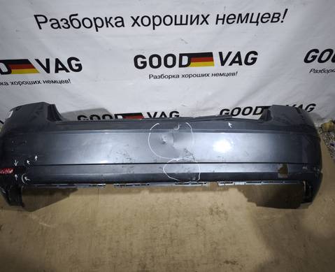 5EU807421B Бампер задний серо-синий Октавия 3 (A7, А7) 2017-2020 для Skoda Octavia III (с 2012)