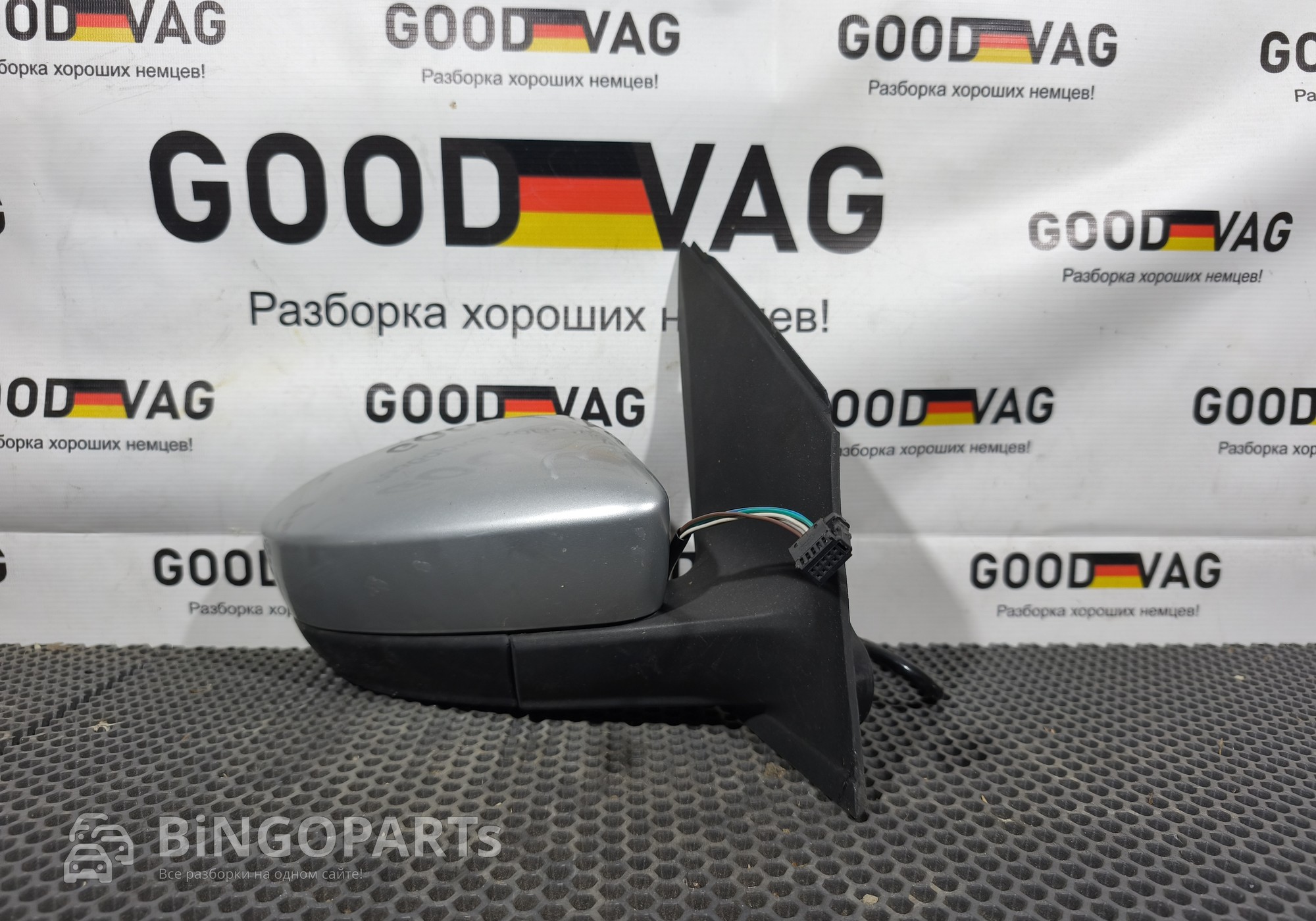 6RU857508P Зеркало заднего вида боковое правое для Volkswagen Polo V (с 2009 по 2020)