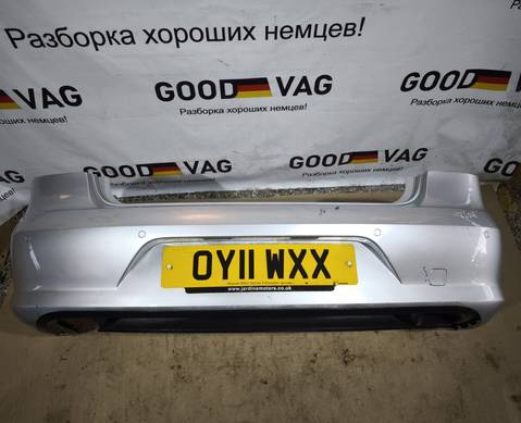 3AE807417 Бампер задний серебристый Пассат Б7 для Volkswagen Passat B7 (с 2010 по 2015)