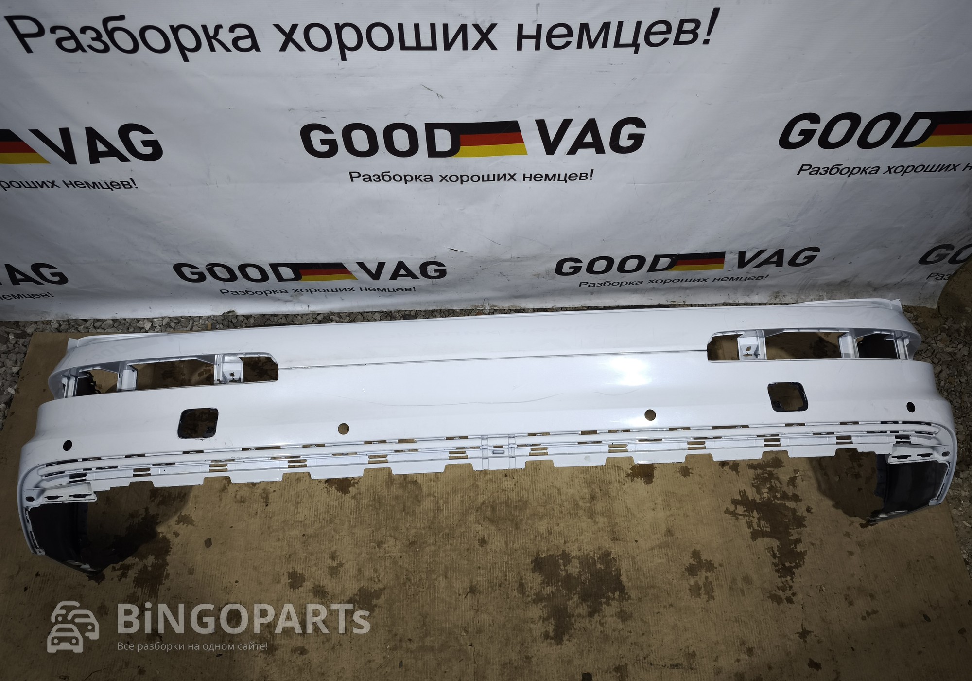 4M0807511 Бампер задний белый Q7 4M 2015-2019 для Audi Q7 4M (с 2015)