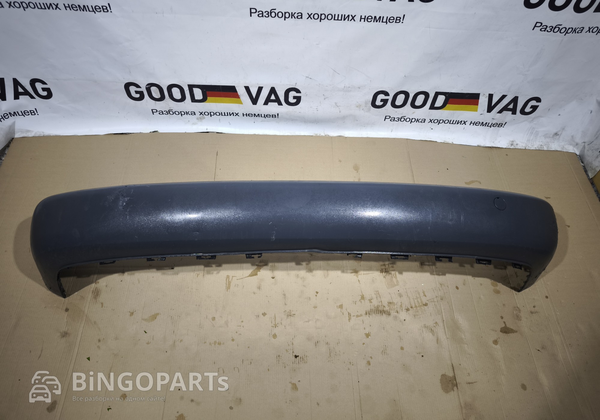 2K0807363 Бампер задний шагрень Кадди 3 без парктроников для Volkswagen Caddy III (с 2004 по 2015)