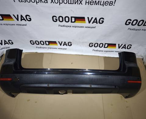 7P6807421 Бампер задний черный 2002-2009 бензин для Volkswagen Touareg I (с 2002 по 2010)