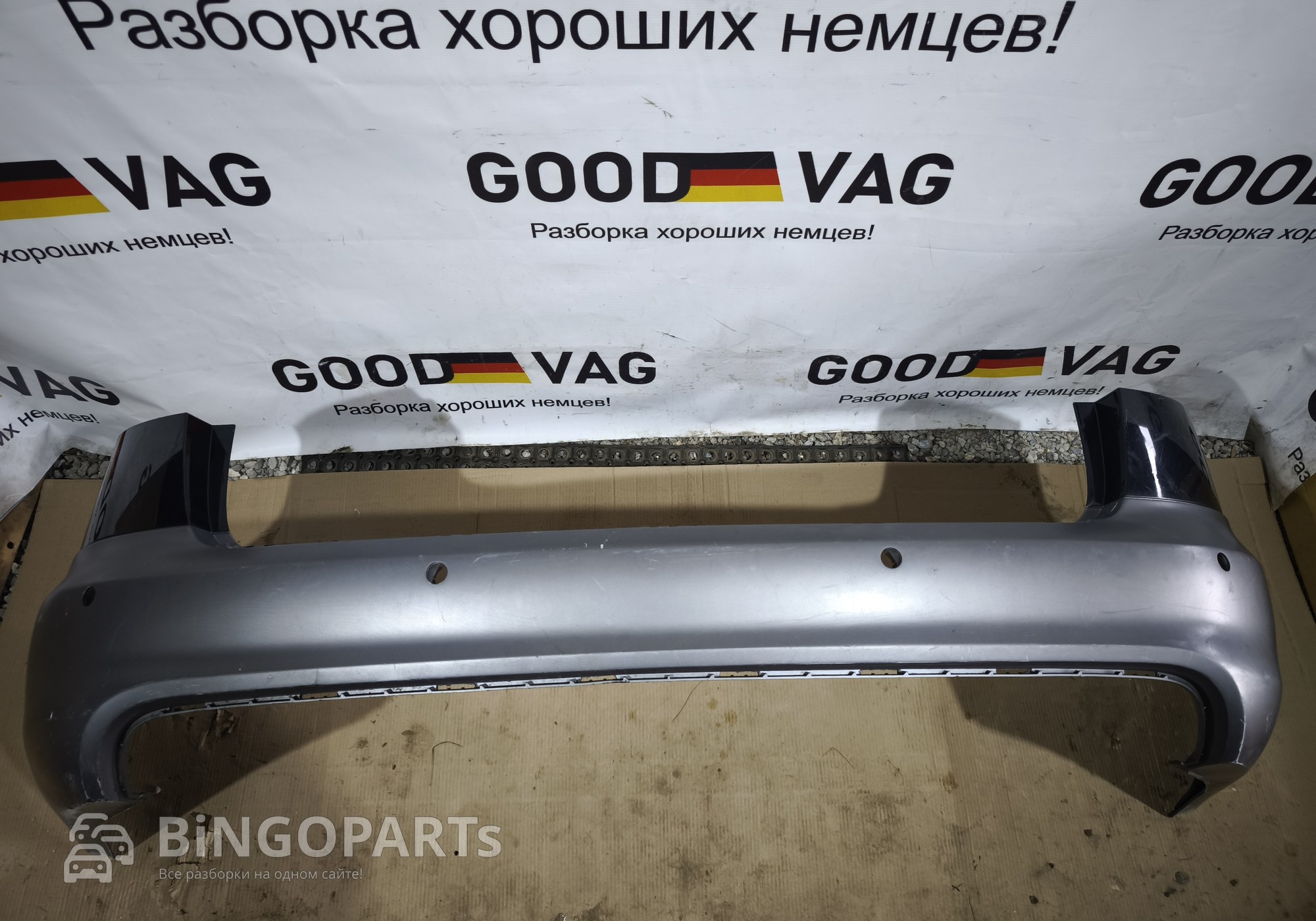 4F0807511D Бампер задний серебристый A6 C6 Allroad 2006-2011 для Audi A6 Allroad C6 (с 2006 по 2011)