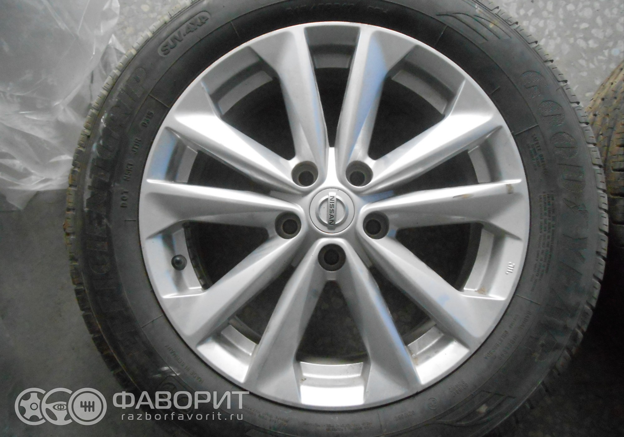 Диск колесный литой комплект R17 D03004EA1A для Nissan Qashqai - купить б/у  за 16995 р.