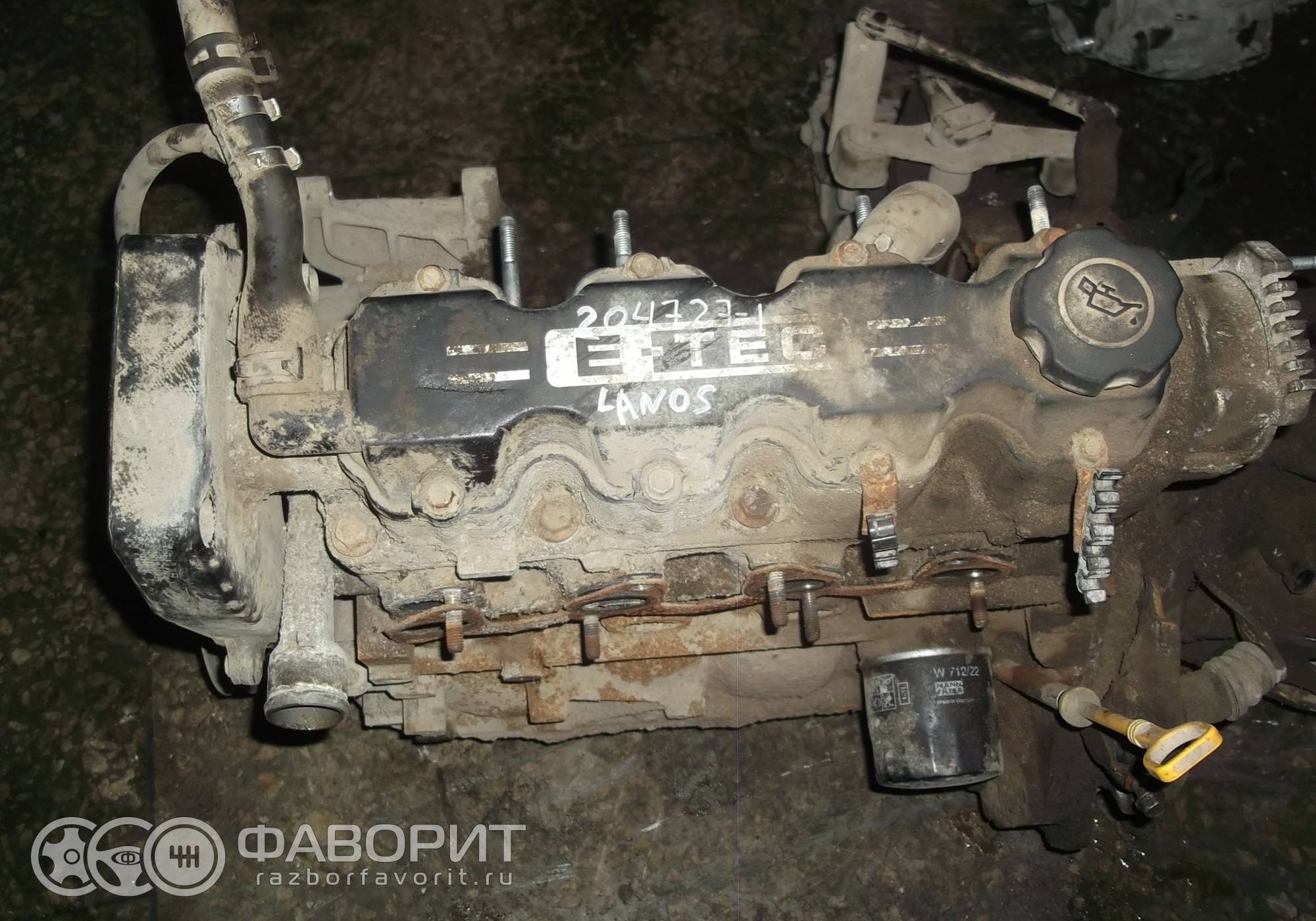 Двигатель в сборе 96987083 для Chevrolet Lanos, Daewoo Nexia I - купить б/у  за 19000 р.