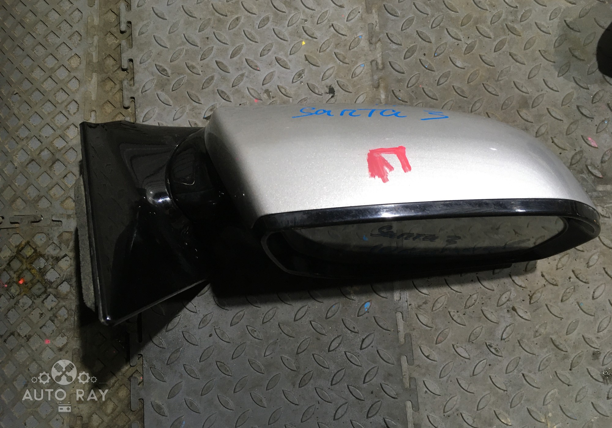 876202WAG0 Зеркало заднего вида боковое правое для Hyundai Santa Fe III (с 2012 по 2018)