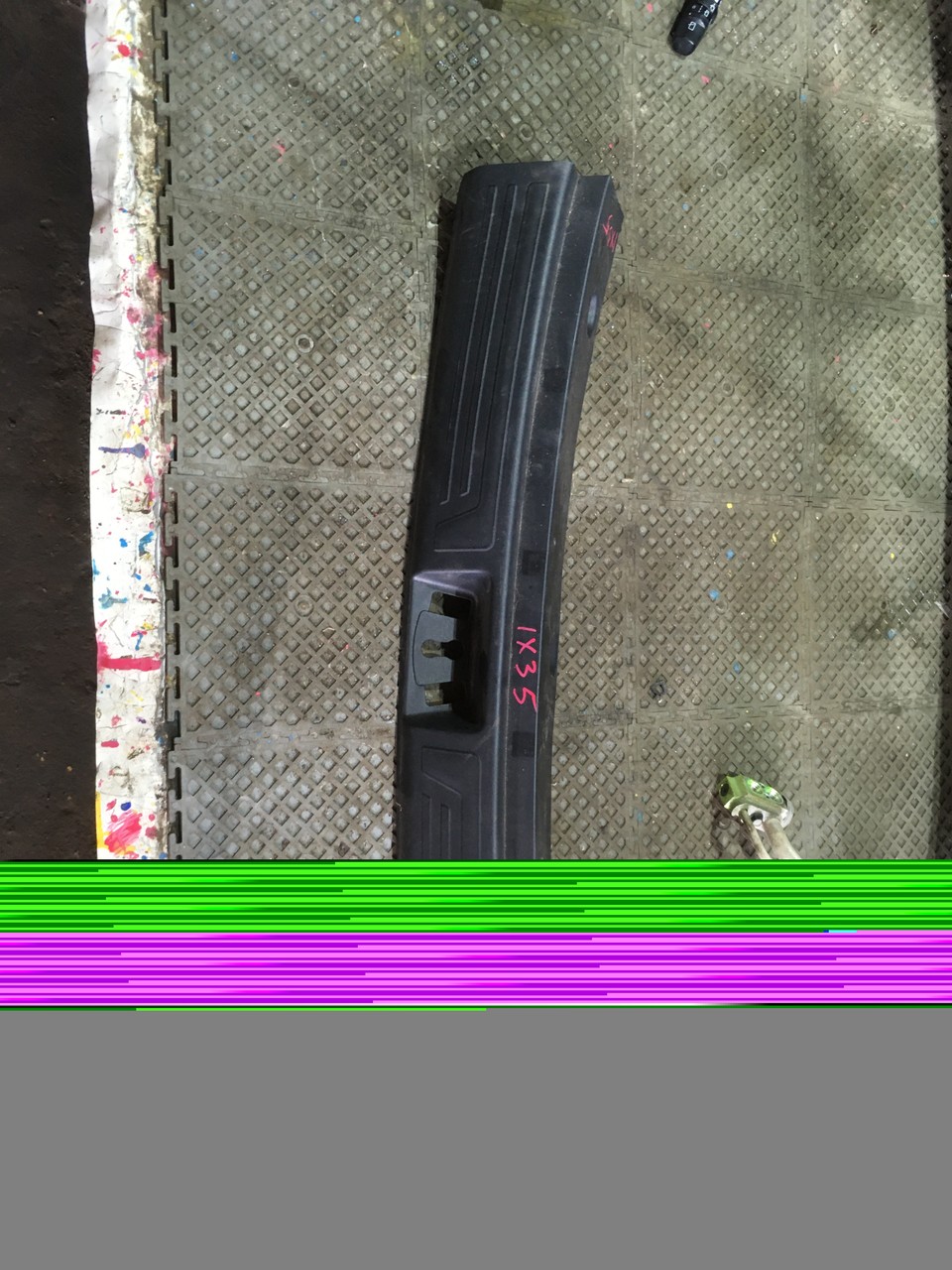 Обшивка багажника на заднюю панель Hyundai ix35