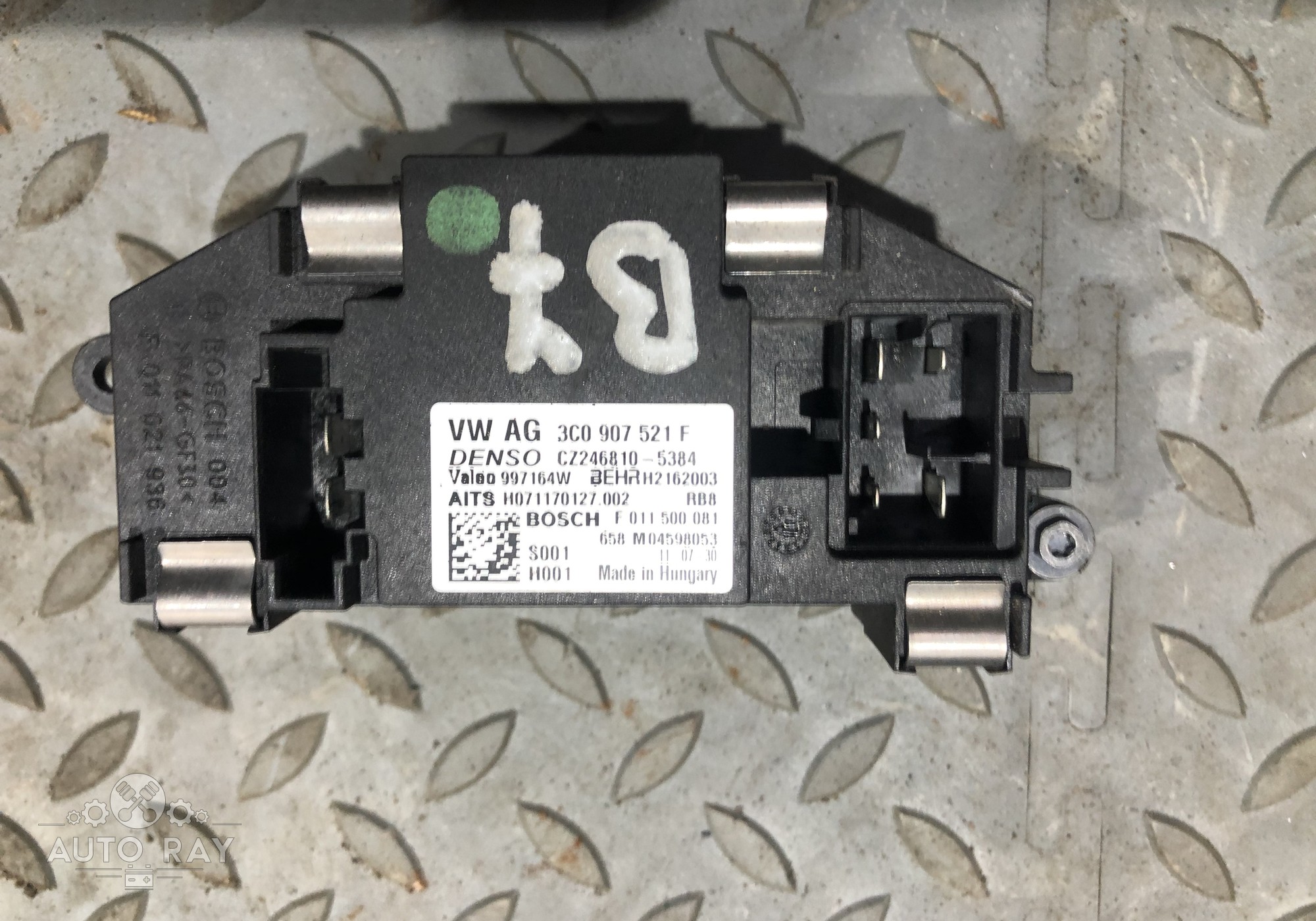 3C0907521F Резистор отопителя для Volkswagen Golf VI (с 2009 по 2012)