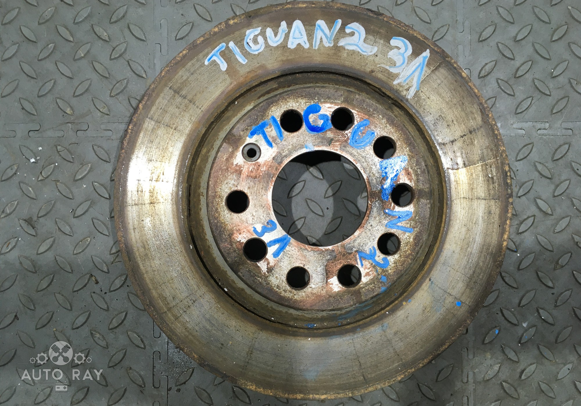 3Q0615601 Диск тормозной задний для Volkswagen Tiguan II (с 2016)