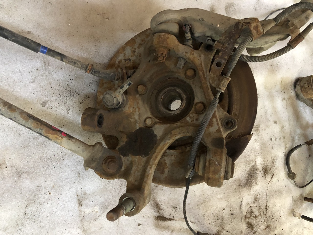 Кулак поворотный задний правый Hyundai Santa Fe II