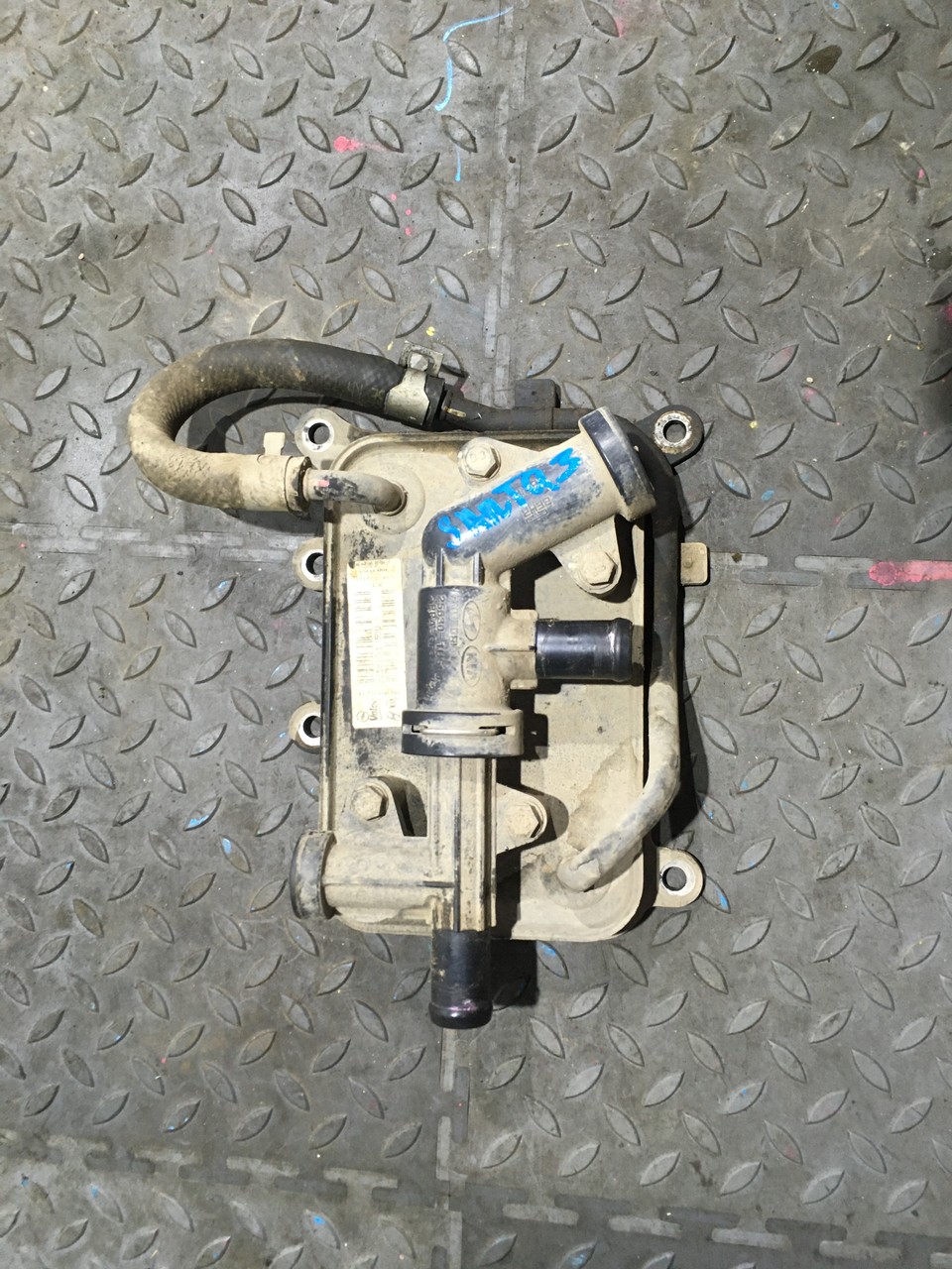 Радиатор масляный \ теплообменник Hyundai Santa Fe III