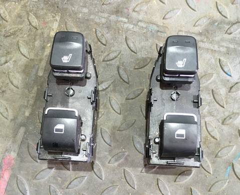 93581S1000 Кнопка стеклоподъемника задняя правая \ левая + кнопка обогрева сидений для Hyundai Santa Fe IV (с 2018)