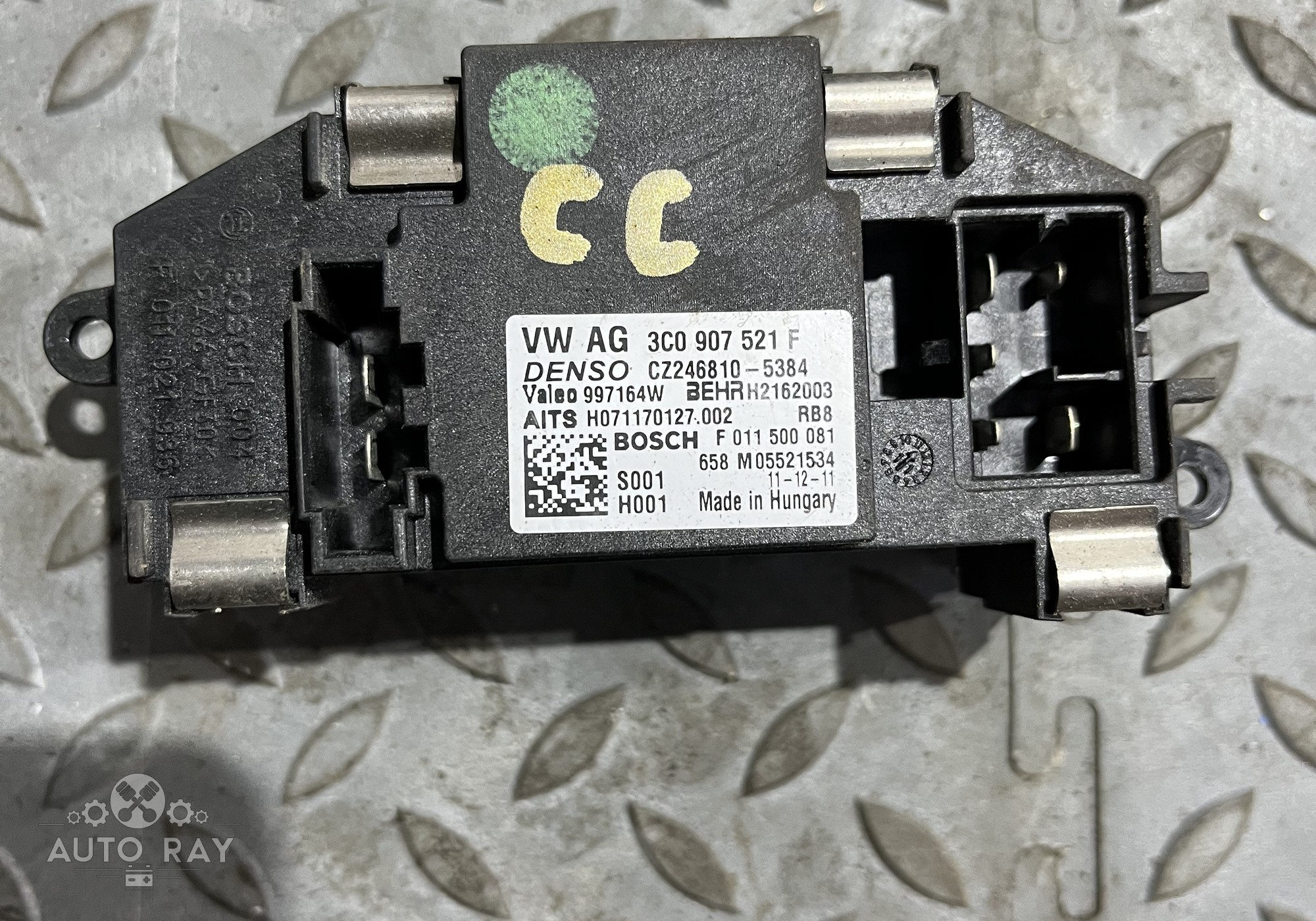3C0907521F Резистор отопителя для Volkswagen Rabbit V (с 2003 по 2009)