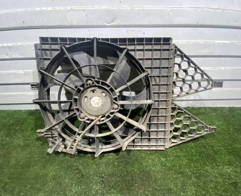 6R0959455E Вентилятор радиатора в сборе с диффузором для Volkswagen Polo V (с 2009 по 2020)