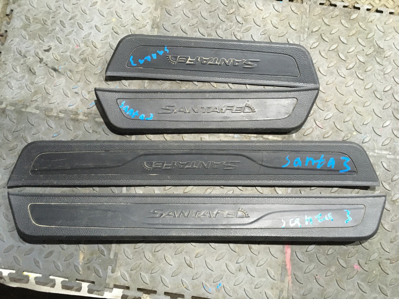 Накладка на порог Hyundai Santa Fe III