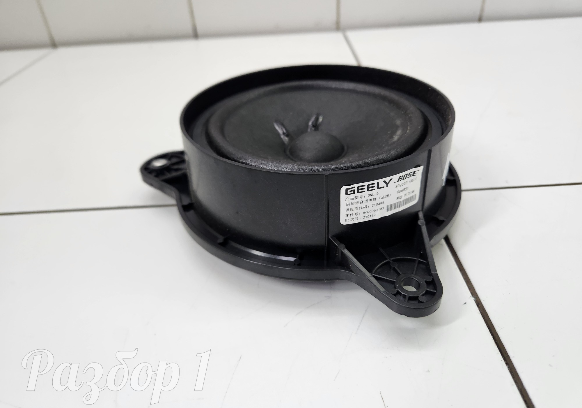 6600063163 Динамик задний левый для Geely Tugella (с 2019)