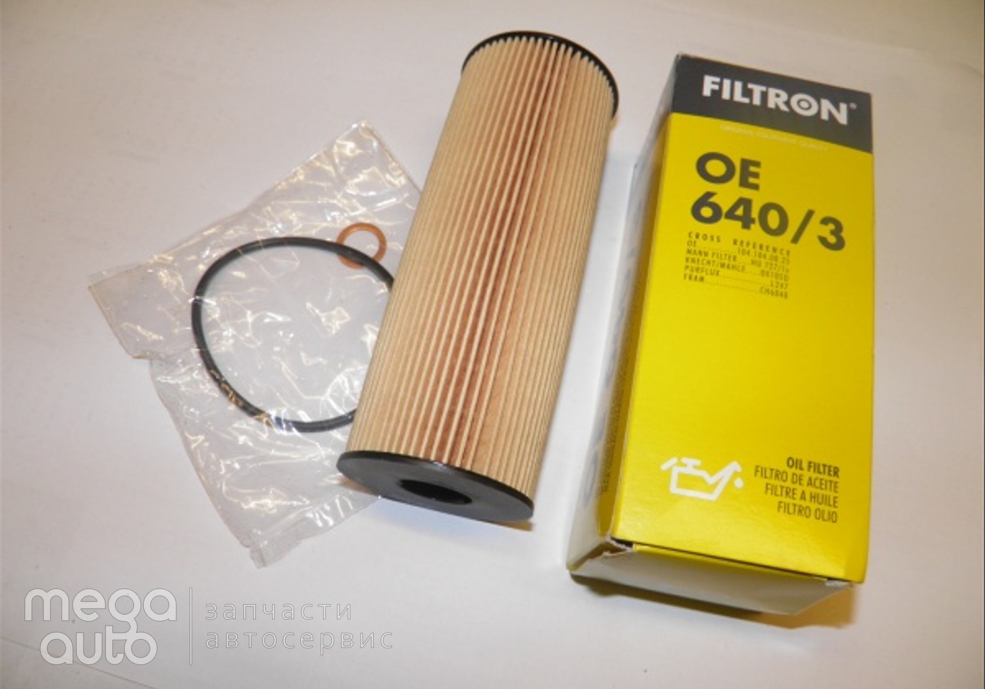 OE640 Масляный фильтр мерс с202 (FILTRON) для Mercedes-Benz C-class W202 (с 1993 по 2001)