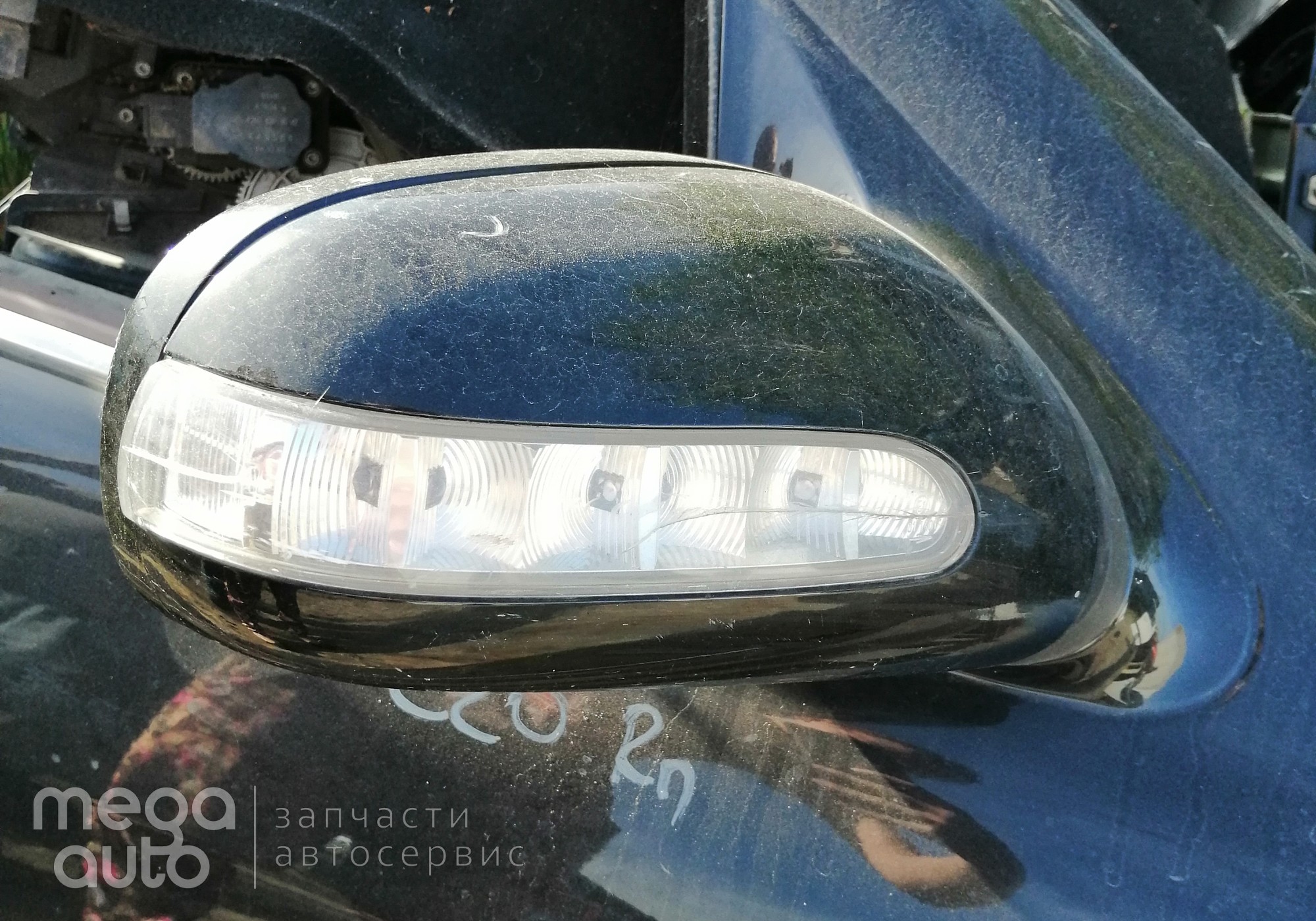 Зеркало правое МВ 220 электрическое складное с поворотником для Mercedes-Benz S-class W220 (с 1998 по 2006)
