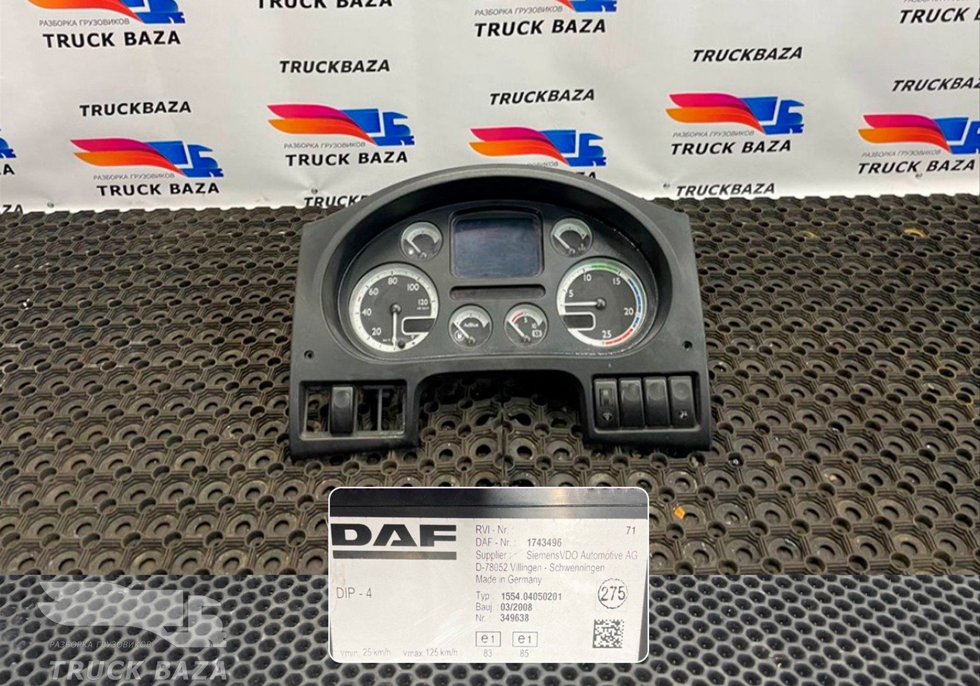1743496 Панель приборов для Daf XF105 (с 2006 по 2020)