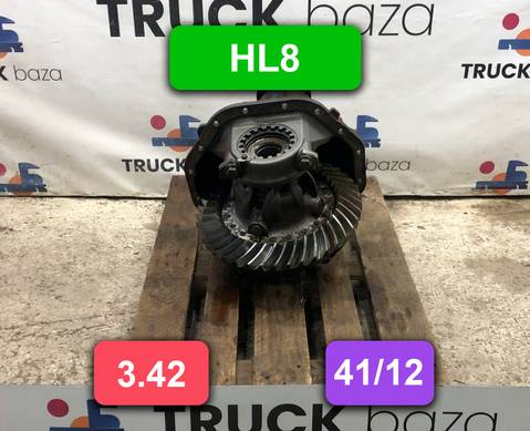 Редуктор заднего моста HL8 3.42 (41/12) для Mercedes-Benz Actros MP1 (с 1996 по 2003)