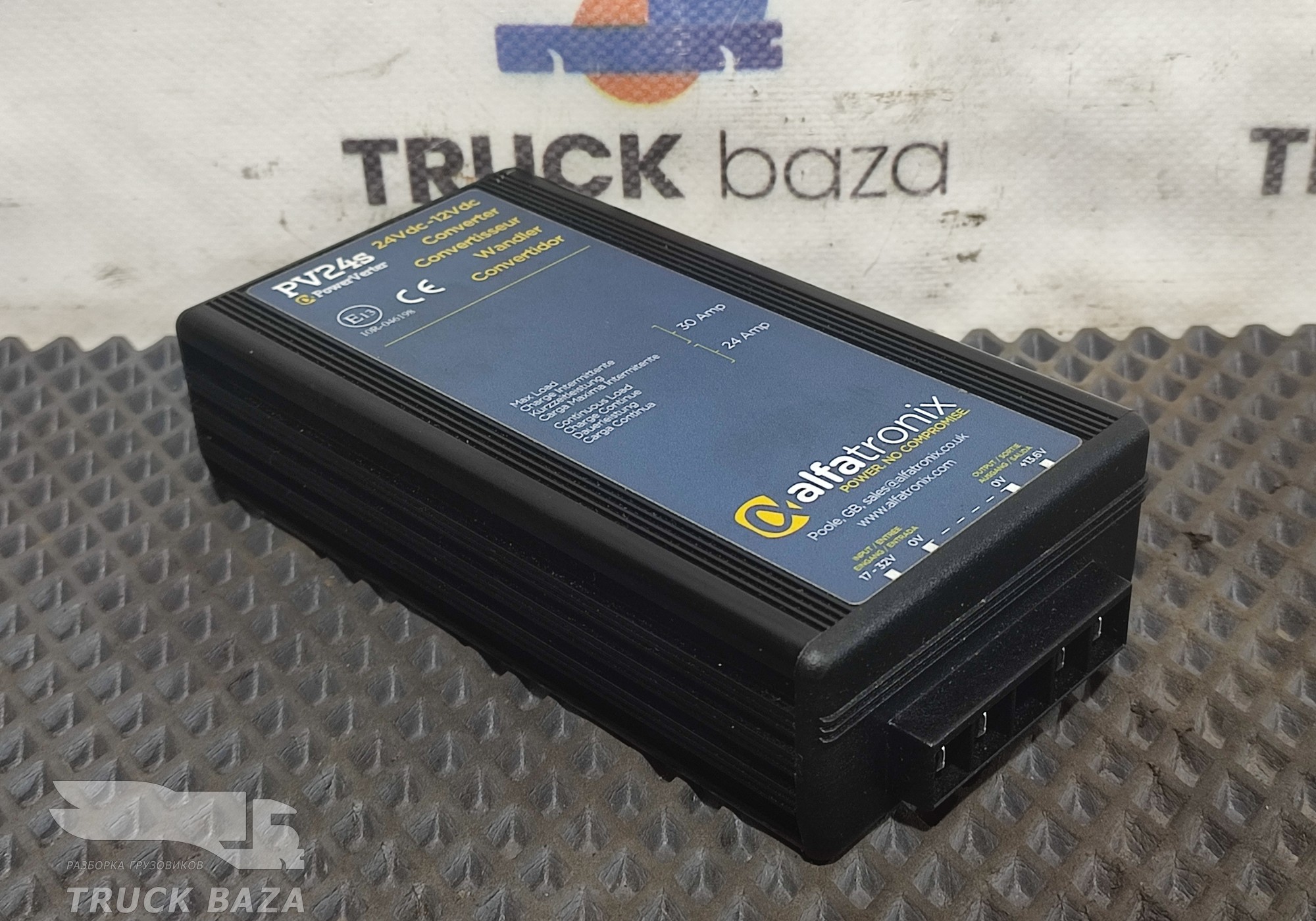 Импульсный преобразователь напряжения AlfaTRONIX PV24s 24/12В 24/30А для КАМАЗ 5490 (с 2013)