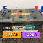 Аккумулятор AKOM 225Ah 1420A для Полуприцепы Нефаз