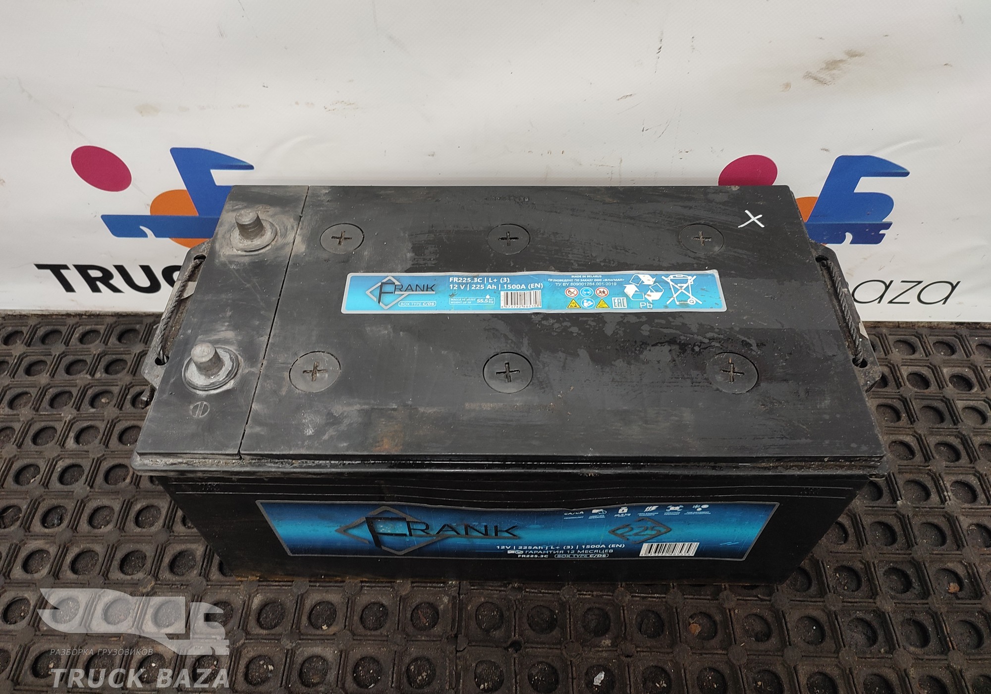 Аккумулятор FRANK 12V 225Ah 1500А для Полуприцепы Нефаз