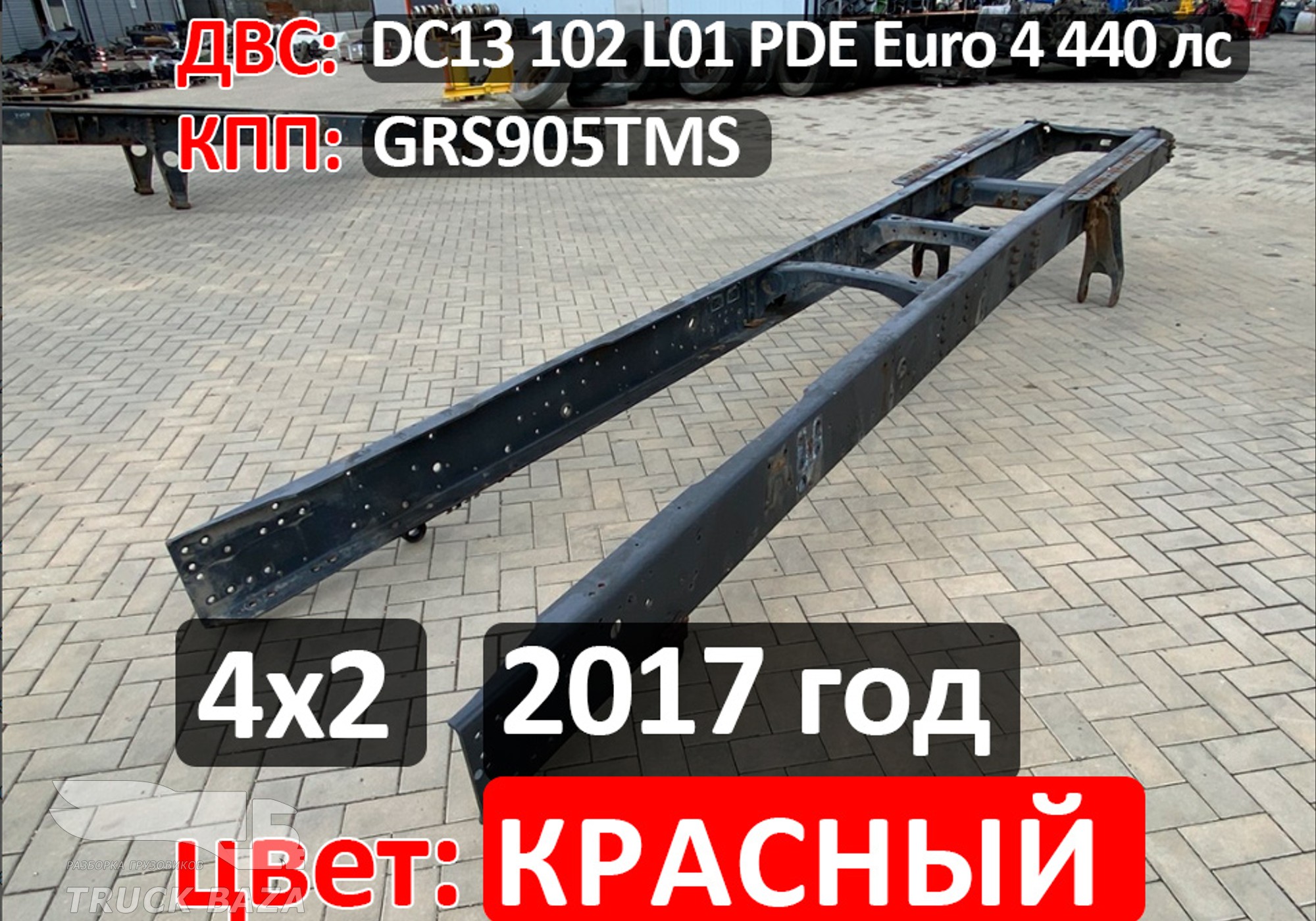 Рама с документами 2017 года для Scania 5-series G (с 2004 по 2016)