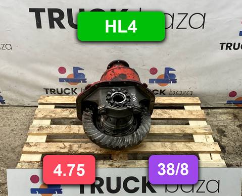6523510005 Редуктор заднего моста HL4 4.75 (38/8) для Mercedes-Benz Atego I (с 1998 по 2004)