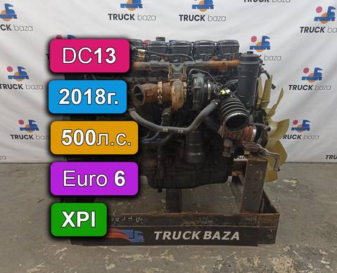 2584136 Двигатель DC13 155 L01 XPI 500 л.с Euro 6 2018 года для Scania 6-series R (с 2016)