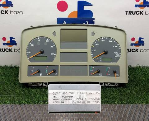 81272026123 Панель приборов для Man TGL I (с 2005 по 2008)