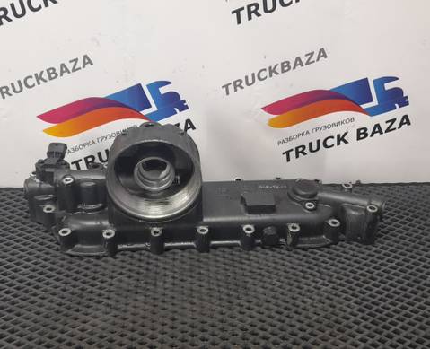 504196739 Корпус масляного радиатора для Iveco EuroTech